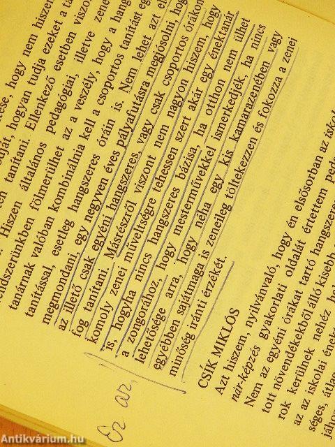 Vita a zenepedagógiáról