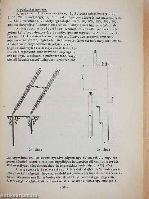 Növénytermesztéstani gyakorlatok