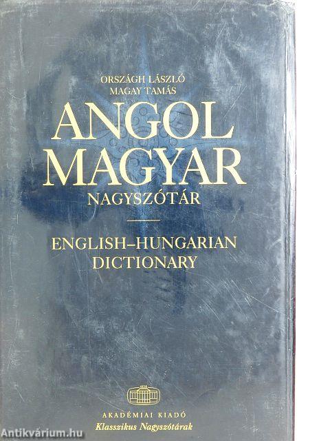 Angol-magyar nagyszótár