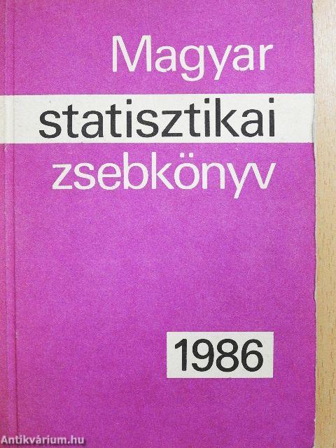 Magyar statisztikai zsebkönyv 1986.