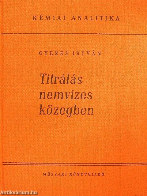 Titrálás nemvizes közegben