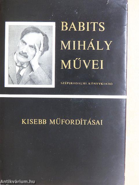 Babits Mihály kisebb műfordításai