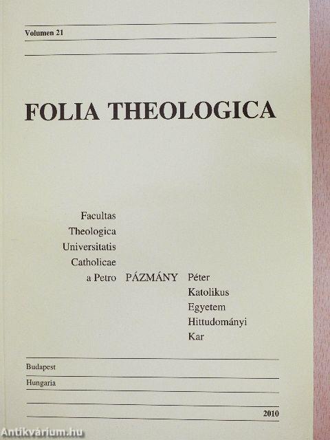 Folia Theologica 21.