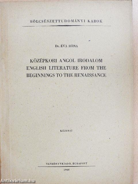 Középkori angol irodalom