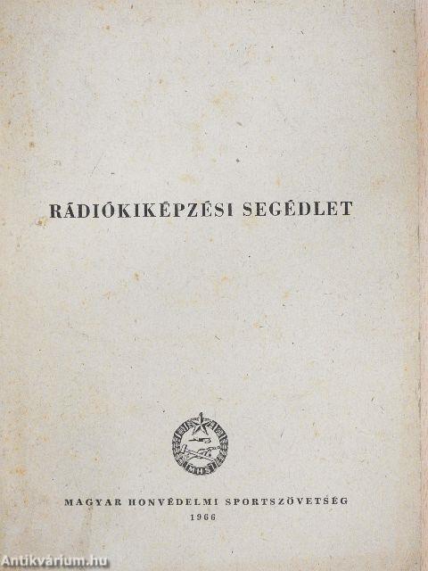 Rádiókiképzési segédlet