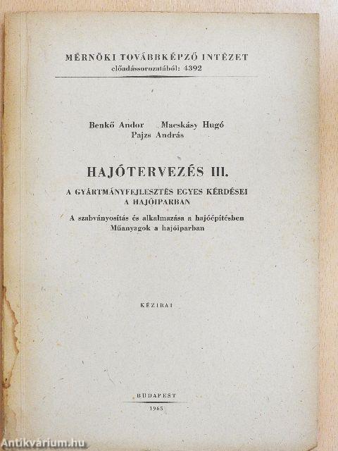 Hajótervezés III.