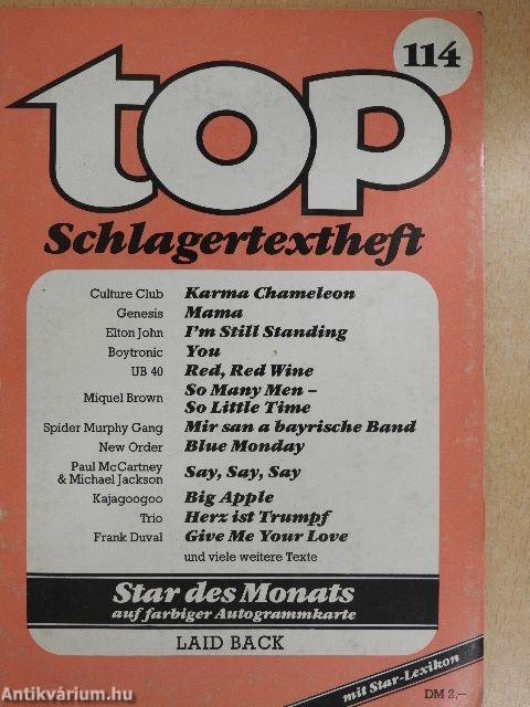 Top Schlagertextheft 114