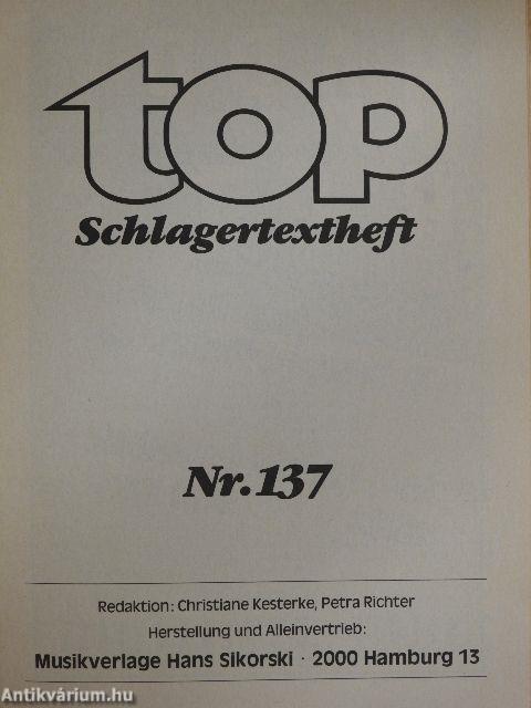 Top Schlagertextheft 137