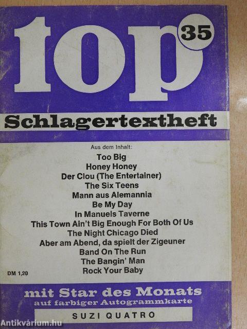 Top Schlagertextheft 35