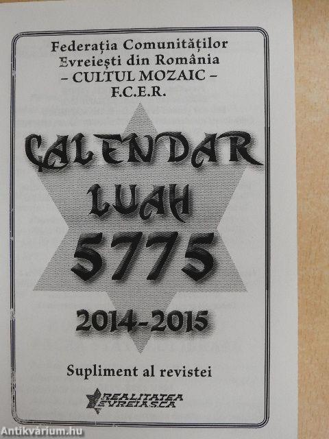 Calendar Luah 5775