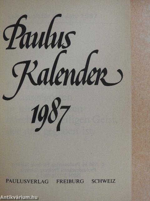 Paulus Kalender 1987