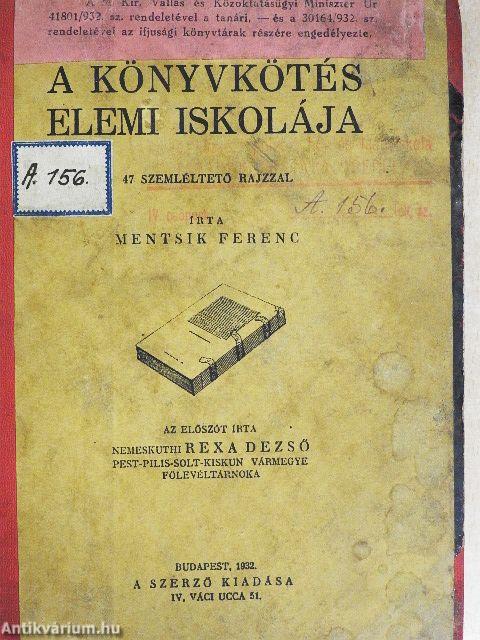 A könyvkötés elemi iskolája