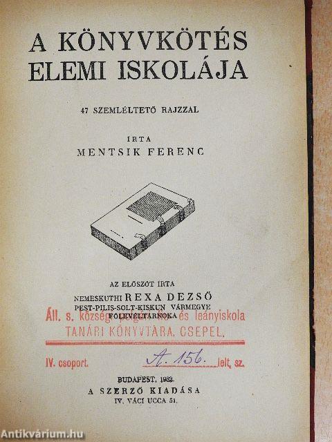 A könyvkötés elemi iskolája