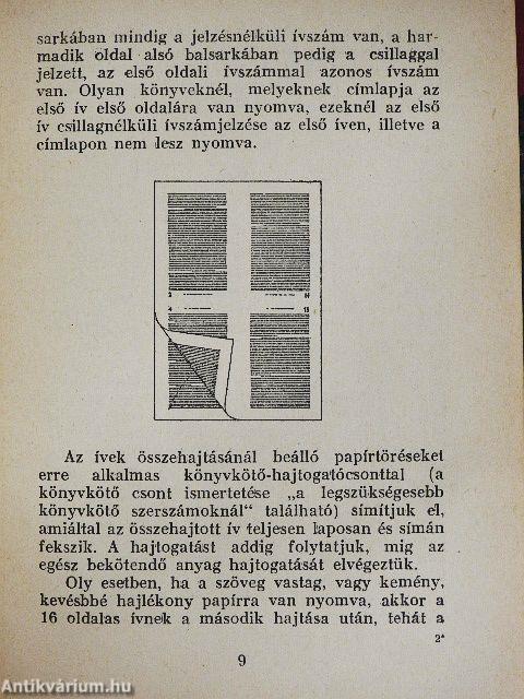 A könyvkötés elemi iskolája