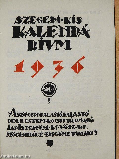 Szegedi Kis Kalendárium 1936