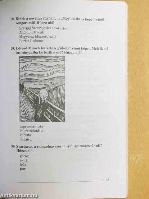 Műveltség teszt - A. Q.