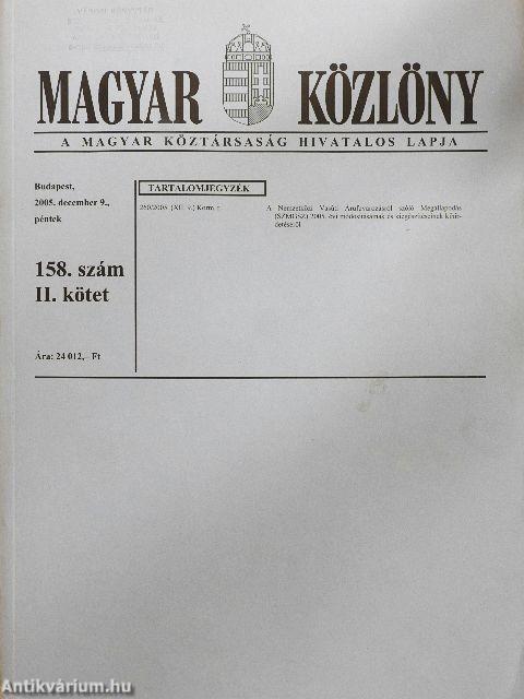 Magyar Közlöny 2005. december 9. II.