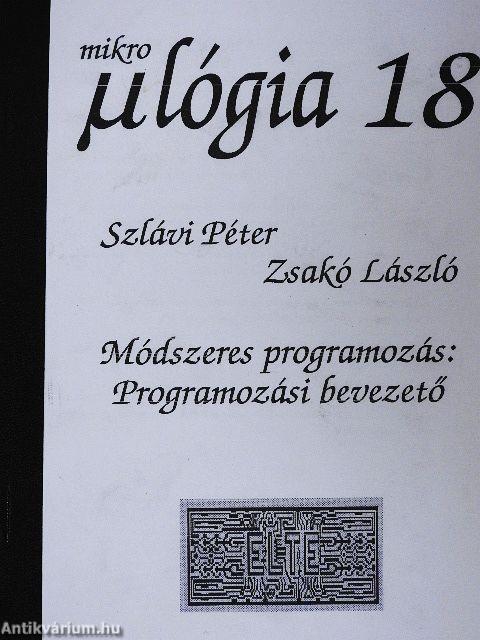 Módszeres programozás: Programozási bevezető
