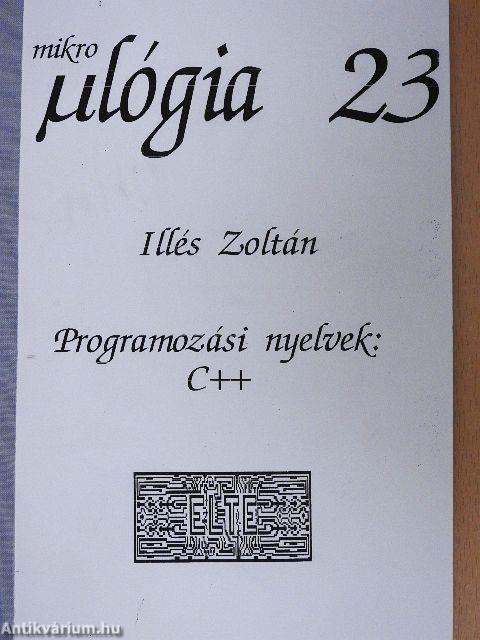 Programozási nyelvek: C++