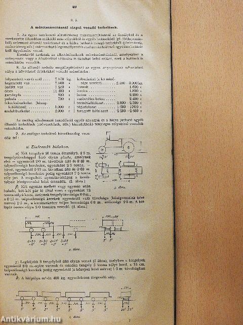 Táblázatok vasszerkezetek méretezéséhez és súlyszámításához