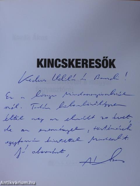 Kincskeresők (dedikált példány)