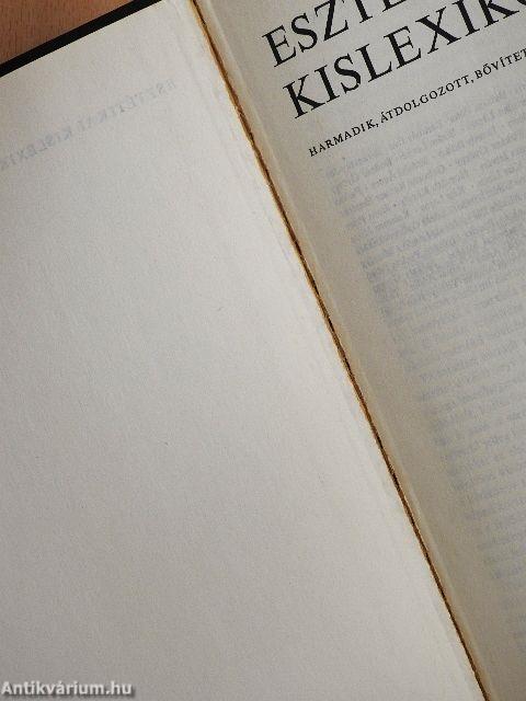 Esztétikai kislexikon