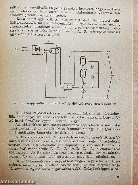 Stabilizátorok elektroncsővel és tranzisztorral