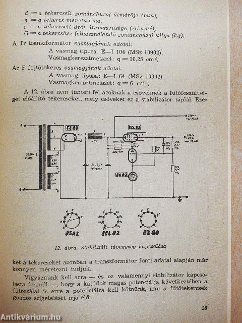 Stabilizátorok elektroncsővel és tranzisztorral