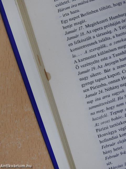 Pjotr Iljics Csajkovszkij életének krónikája (dedikált példány)