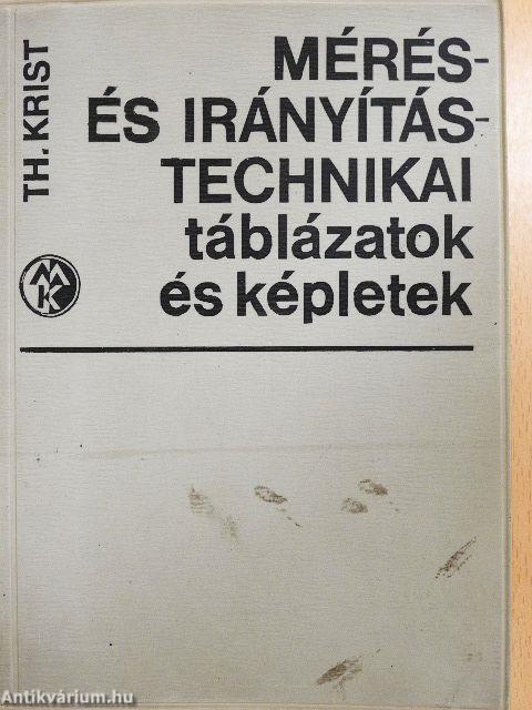 Mérés- és irányítástechnikai táblázatok és képletek