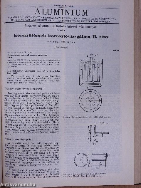 Aluminium 1949. január-december/1950. (nem teljes évfolyam)