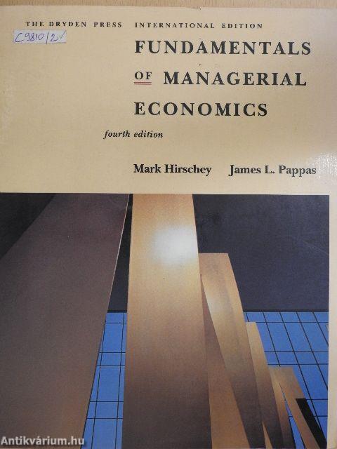 Fundamentals of Managerial Economics