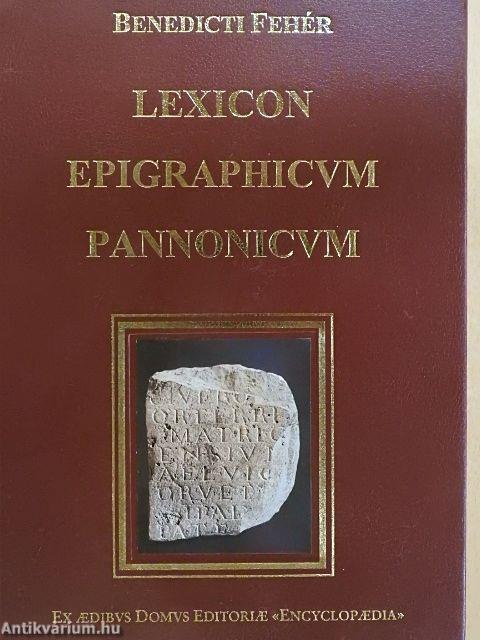 Lexicon Epigraphicum Pannonicum