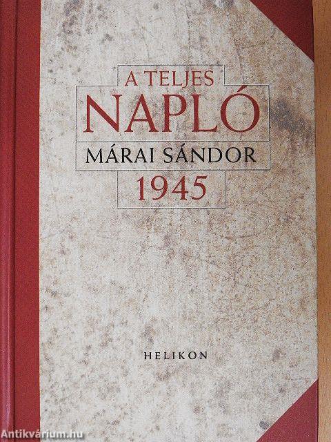 A teljes napló 1945