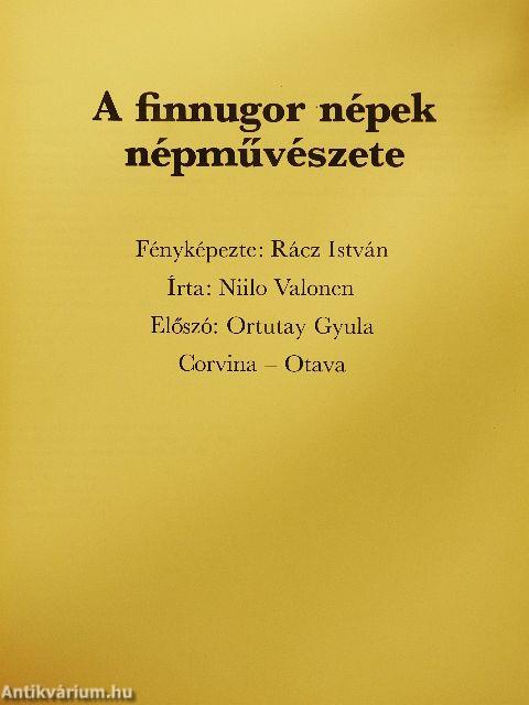 A finnugor népek népművészete