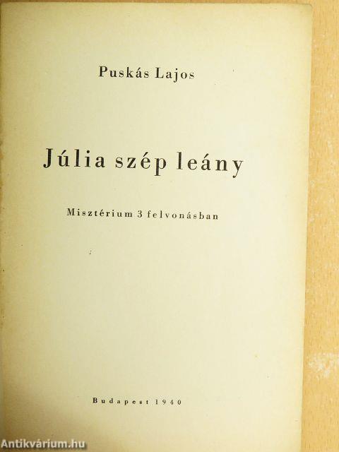 Júlia szép leány