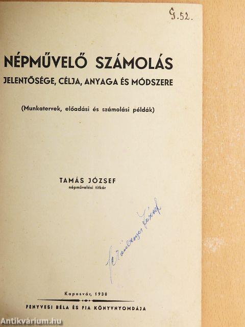 Népművelő számolás