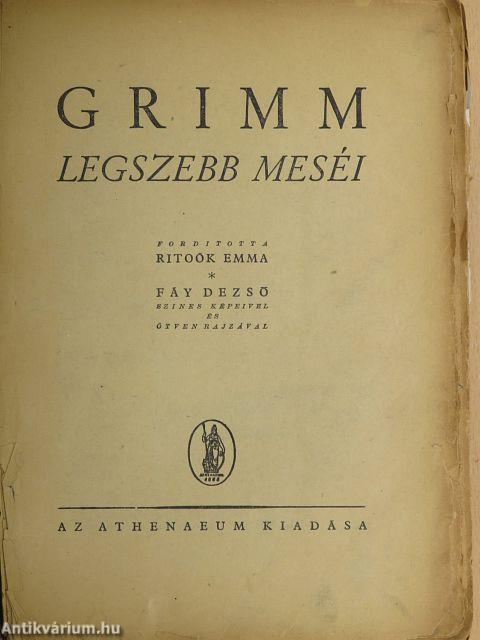 Grimm legszebb meséi (rossz állapotú)