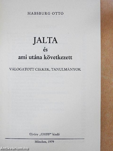 Jalta és ami utána következett