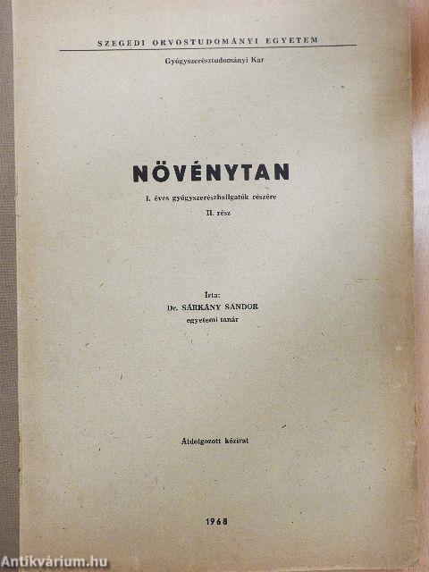 Növénytan II.