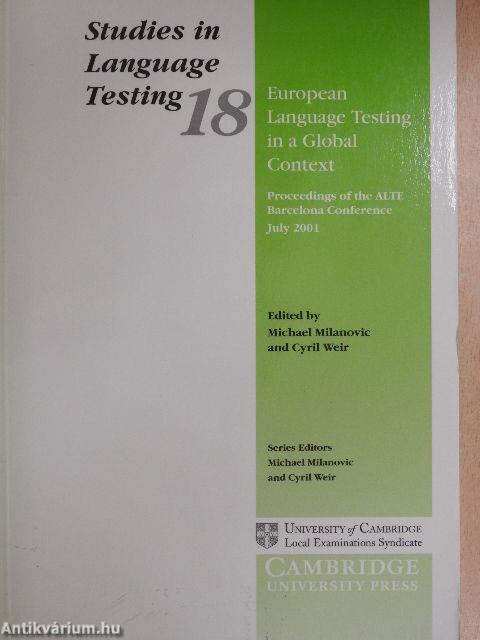 European Language Testing in a Global Context