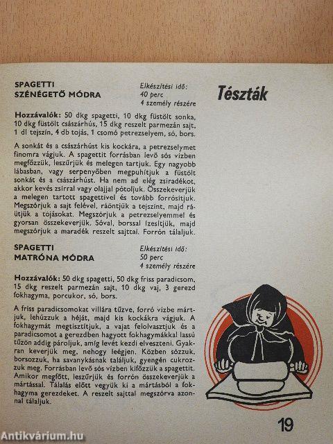 Az olasz konyha remekeiből