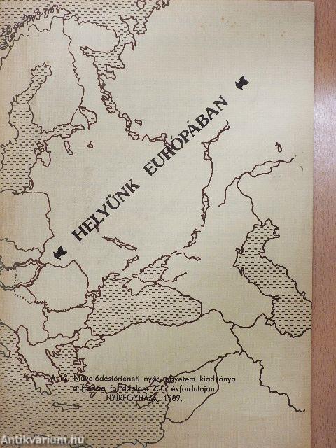 Helyünk Európában