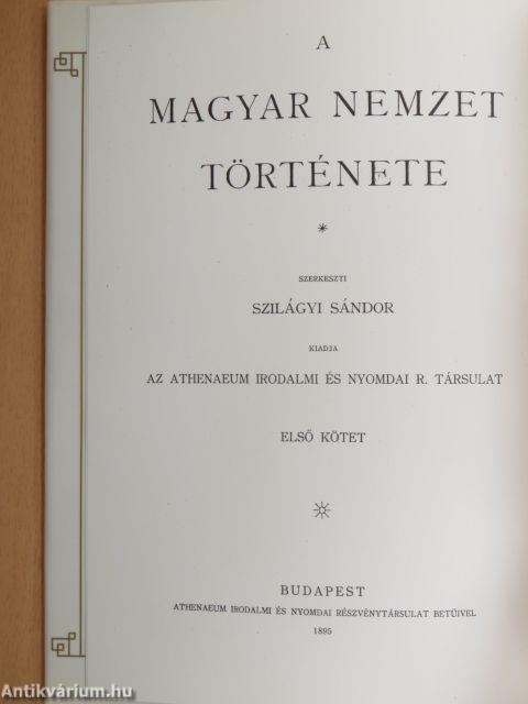 A magyar nemzet története I-XIX.