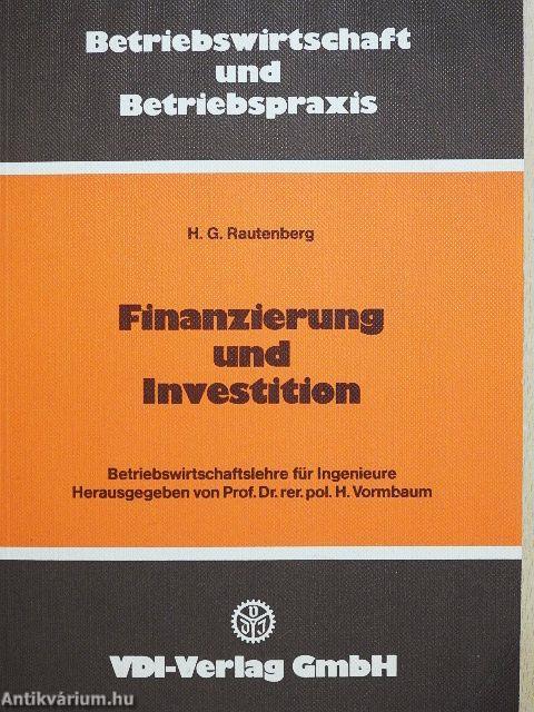 Finanzierung und Investition