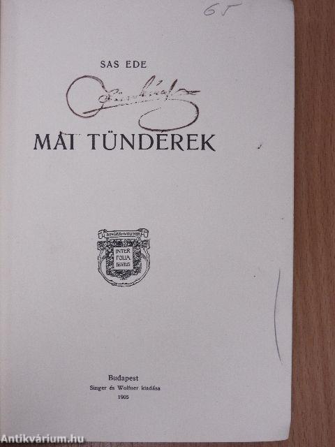 Mai tündérek