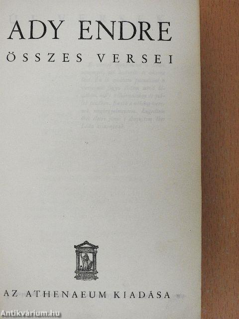 Ady Endre összes versei