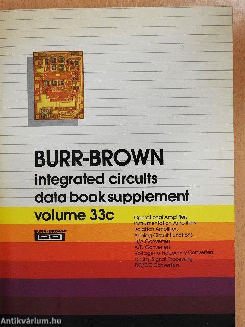 Burr-Brown integrated circuits data book supplement