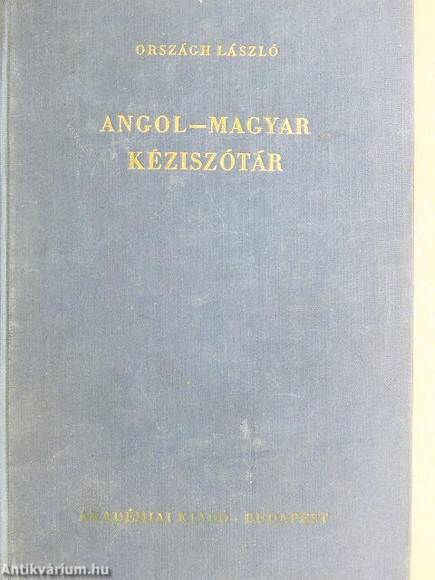 Angol-magyar kéziszótár