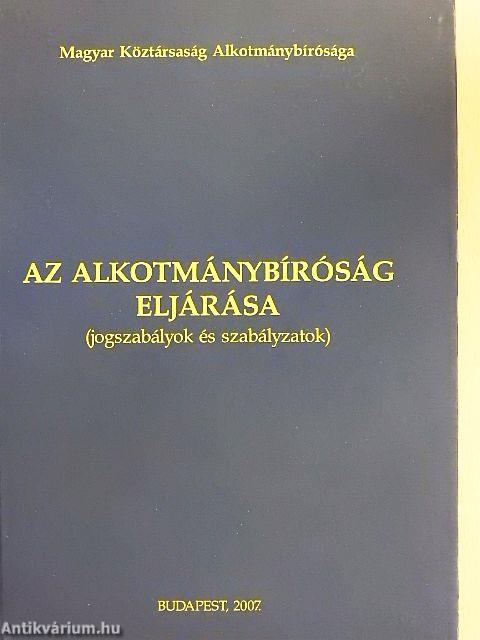 Az alkotmánybíróság eljárása